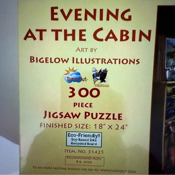 NEW Suns Out Evening at the Cabin Jigsaw Puzzle 300 piece - Picture 3 of 5